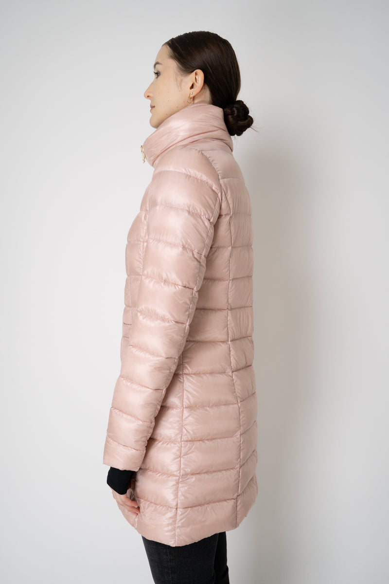 Herno Ultralight Technology Goose Down Padded Coat in Bubblegum Pink