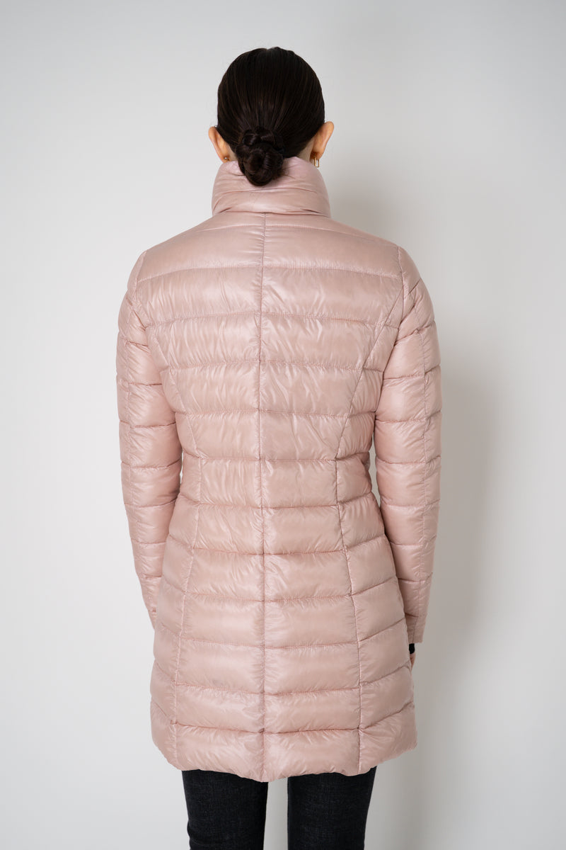 Herno Ultralight Technology Goose Down Padded Coat in Bubblegum Pink