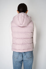 Tonet Goose Down Padded Hooded Vest in Pastel Lilac