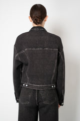 Rag & Bone Miramar Mallow Trucker Scuba Jacket in Black Wash