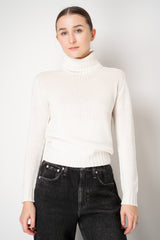 Fabiana Filippi Cashmere Turtle Neck Sweater in Off-White