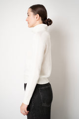 Fabiana Filippi Cashmere Turtle Neck Sweater in Off-White