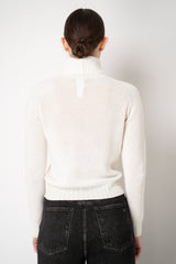 Fabiana Filippi Cashmere Turtle Neck Sweater in Off-White