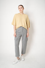 Fabiana Filippi Wool Knitted Cargo Pants in Grey