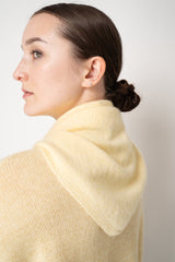 Fabiana Filippi Sequin Embellished Silk Wool Triangle Scarf in Yellow