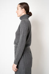 Fabiana Filippi Cashmere Turtle Neck Sweater in Grey
