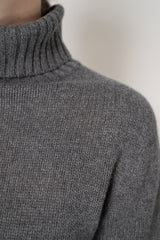 Fabiana Filippi Cashmere Turtle Neck Sweater in Grey