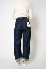 Rag & Bone Featherweight Stevie Slim Tapered Barrel Jeans in Dark Blue Wash