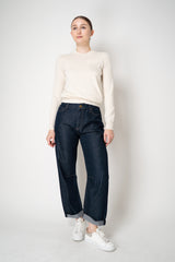 Rag & Bone Featherweight Stevie Slim Tapered Barrel Jeans in Dark Blue Wash
