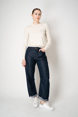 Rag & Bone Featherweight Stevie Slim Tapered Barrel Jeans in Dark Blue Wash
