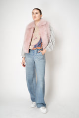 Manzoni 24 Fluffy Brushed Cashmere Vest in Pink