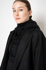 Fabiana Filippi Sequin Knitted Balaclava in Black