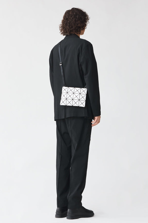 Bao Bao Issey Miyake Small Lucent Crossbody Bag in Silver Vancouver. Shop Online or in Store. 