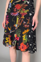Fuzzi Floral Polka-Dot Stretch Tulle Dress Vancouver. Shop Online or in Store.