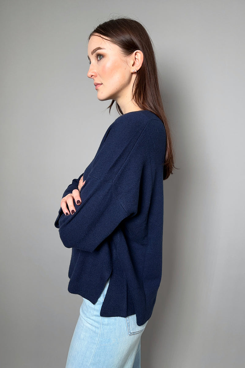 Tonet Cashmere Sweater in Navy - Ashia Mode – Vancouver, BC