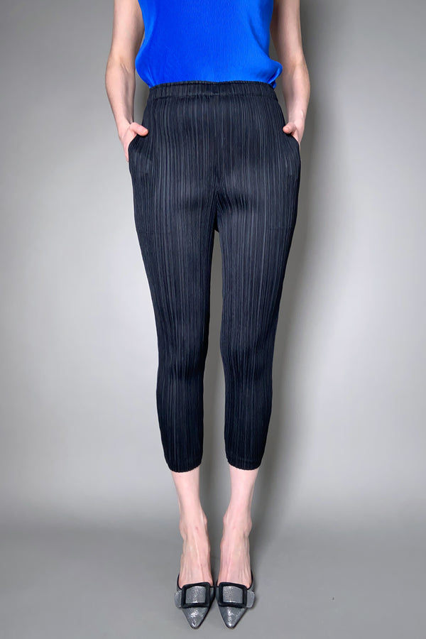 Pleats Please Thicker Bottom Pants in Black