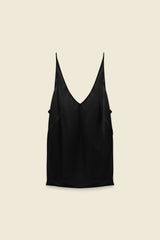 Dorothee Schumacher Sense of Shine Silk Camisole in Black Vancouver. Shop Online or in Store.