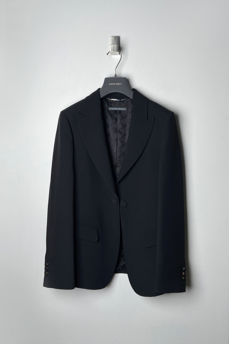 Alberta Ferretti Fitted Black Blazer