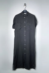 Antonelli Moena Linen Duster-Dress in Black