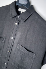 Antonelli Moena Linen Duster-Dress in Black