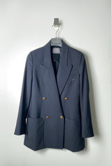 Lorena Antoniazzi Boyfriend Blazer with Statement Buttons in Dark Navy