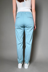 D. Exterior Fitted Denim Jogger Pants in Tiffany Blue