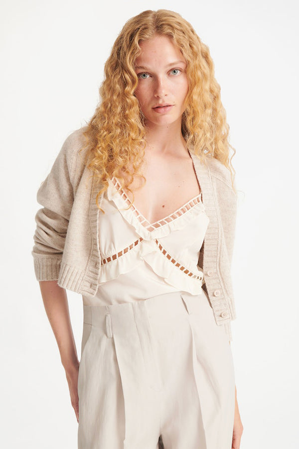 Dorothee Schumacher Sale Fluid Volumes Top in Off White - Ashia Mode