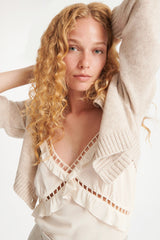 Dorothee Schumacher Sale Fluid Volumes Top in Off White - Ashia Mode
