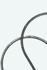 Dorothee Schumacher Sale Dress Up Glitter Headband Set of 2 in Shiny Dark Grey and Black - Ashia Mode