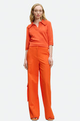 Dorothee Schumacher New Arrivals Modern Statement Pullover in Spiced Orange - Ashia Mode