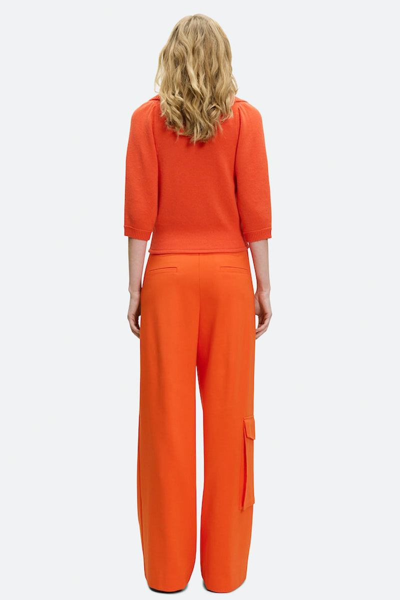 Dorothee Schumacher New Arrivals Modern Statement Pullover in Spiced Orange - Ashia Mode