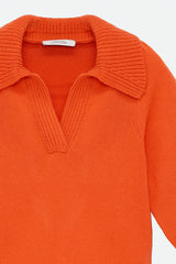 Dorothee Schumacher New Arrivals Modern Statement Pullover in Spiced Orange - Ashia Mode