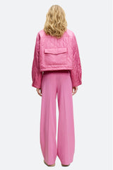 Dorothee Schumacher New Arrivals Cozy Coolness Jacket in Adored Pink - Ashia Mode