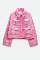 Dorothee Schumacher New Arrivals Cozy Coolness Jacket in Adored Pink - Ashia Mode