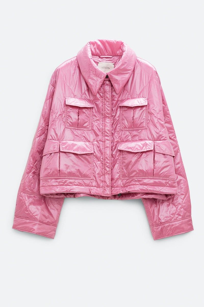 Dorothee Schumacher New Arrivals Cozy Coolness Jacket in Adored Pink - Ashia Mode