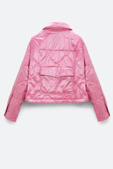 Dorothee Schumacher New Arrivals Cozy Coolness Jacket in Adored Pink - Ashia Mode