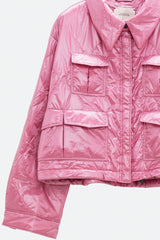 Dorothee Schumacher New Arrivals Cozy Coolness Jacket in Adored Pink - Ashia Mode