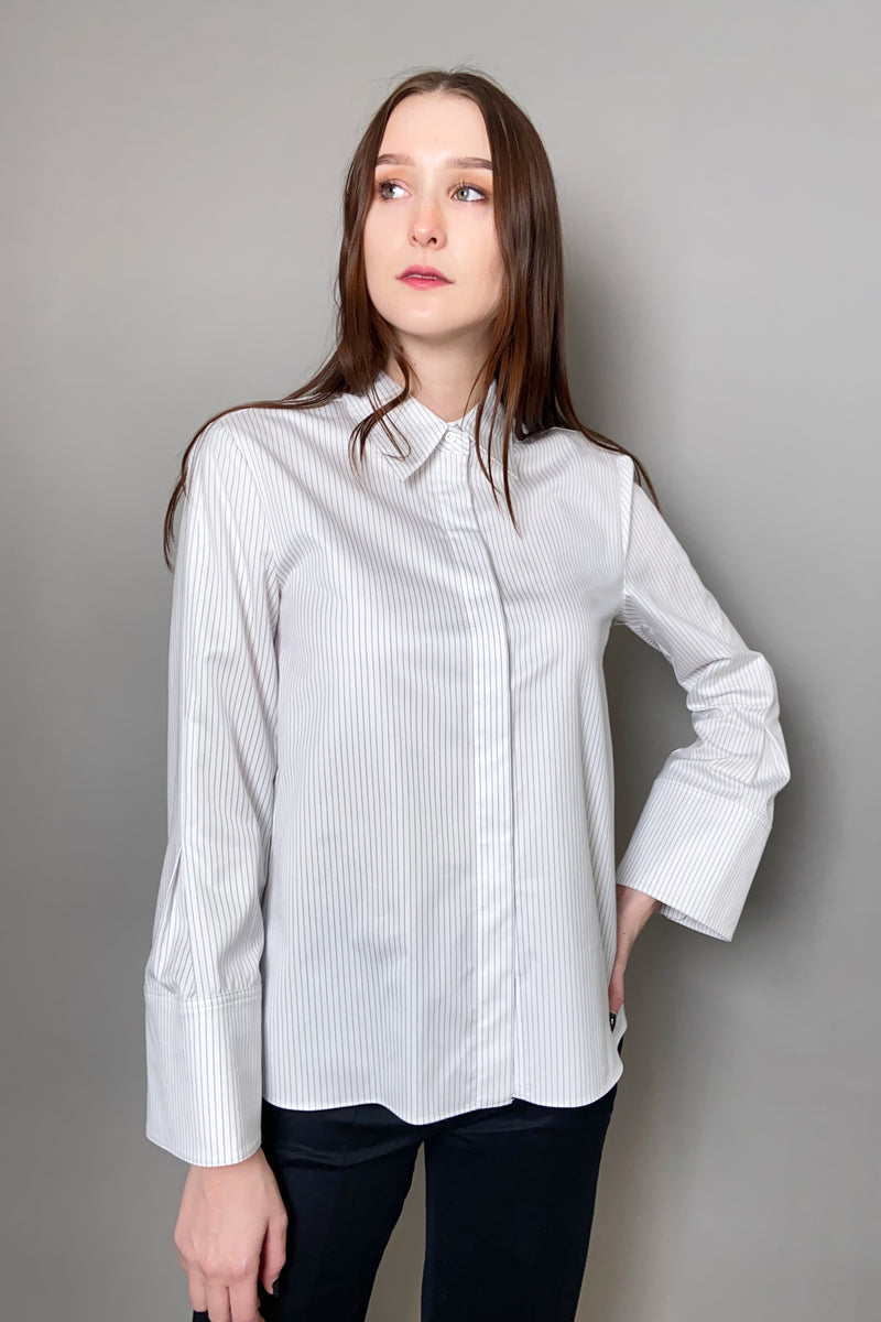 Dorothee Schumacher Sale Striped Sophistication Blouse - Ashia Mode
