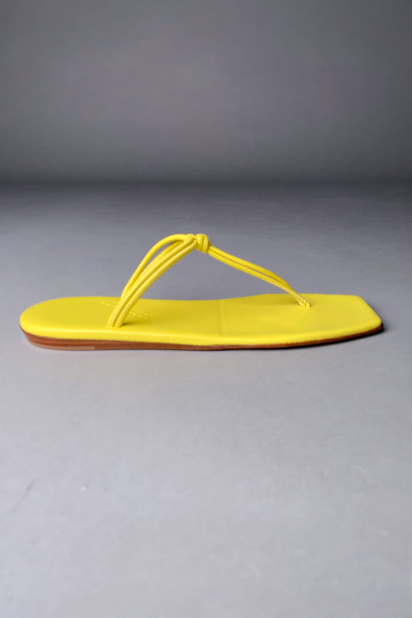 Dorothee Schumacher Colorful Vibes Cord Sandal in Lemon Yellow