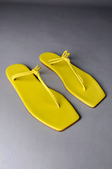 Dorothee Schumacher Colorful Vibes Cord Sandal in Lemon Yellow