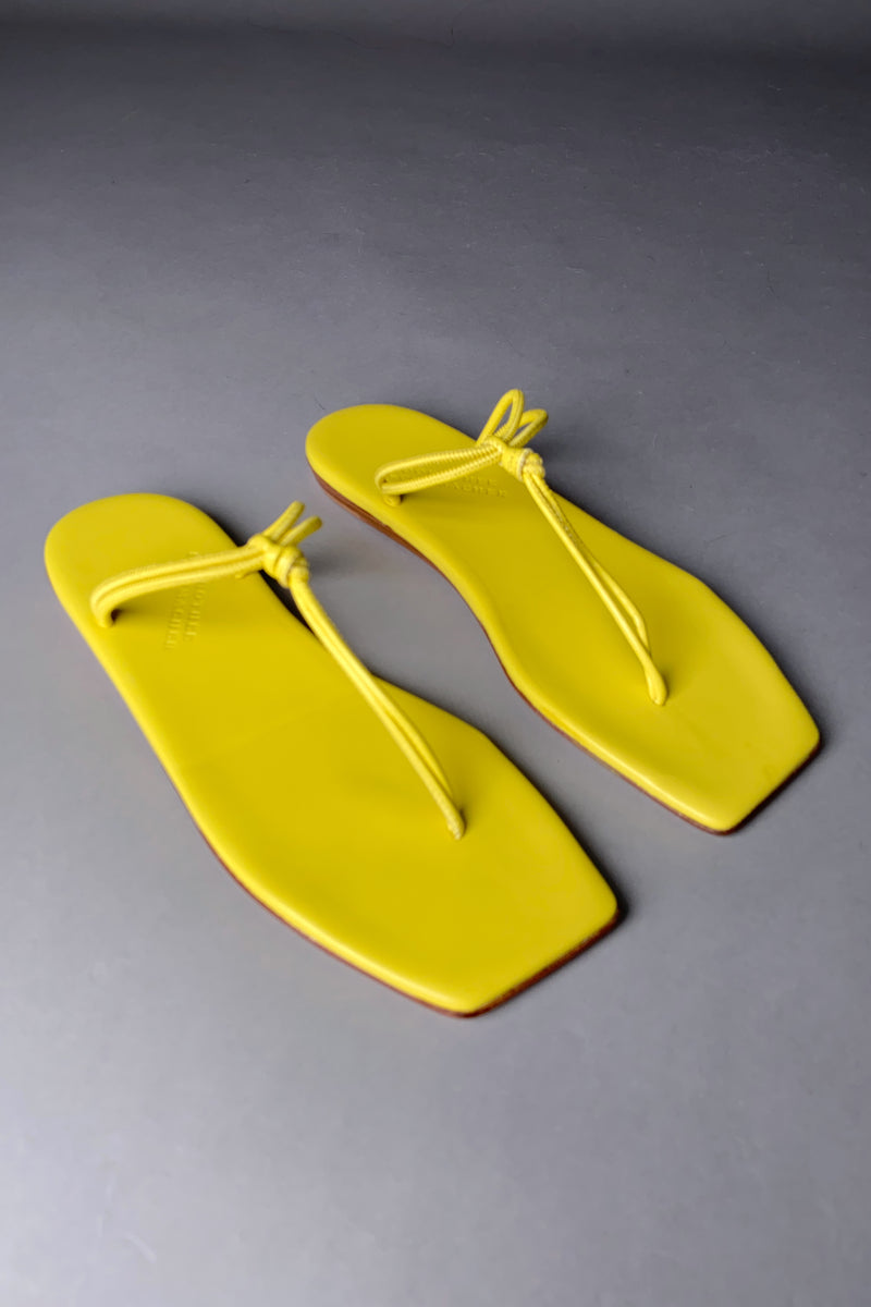Dorothee Schumacher Colorful Vibes Cord Sandal in Lemon Yellow