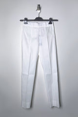 D. Exterior Stretch Linen Pants in White