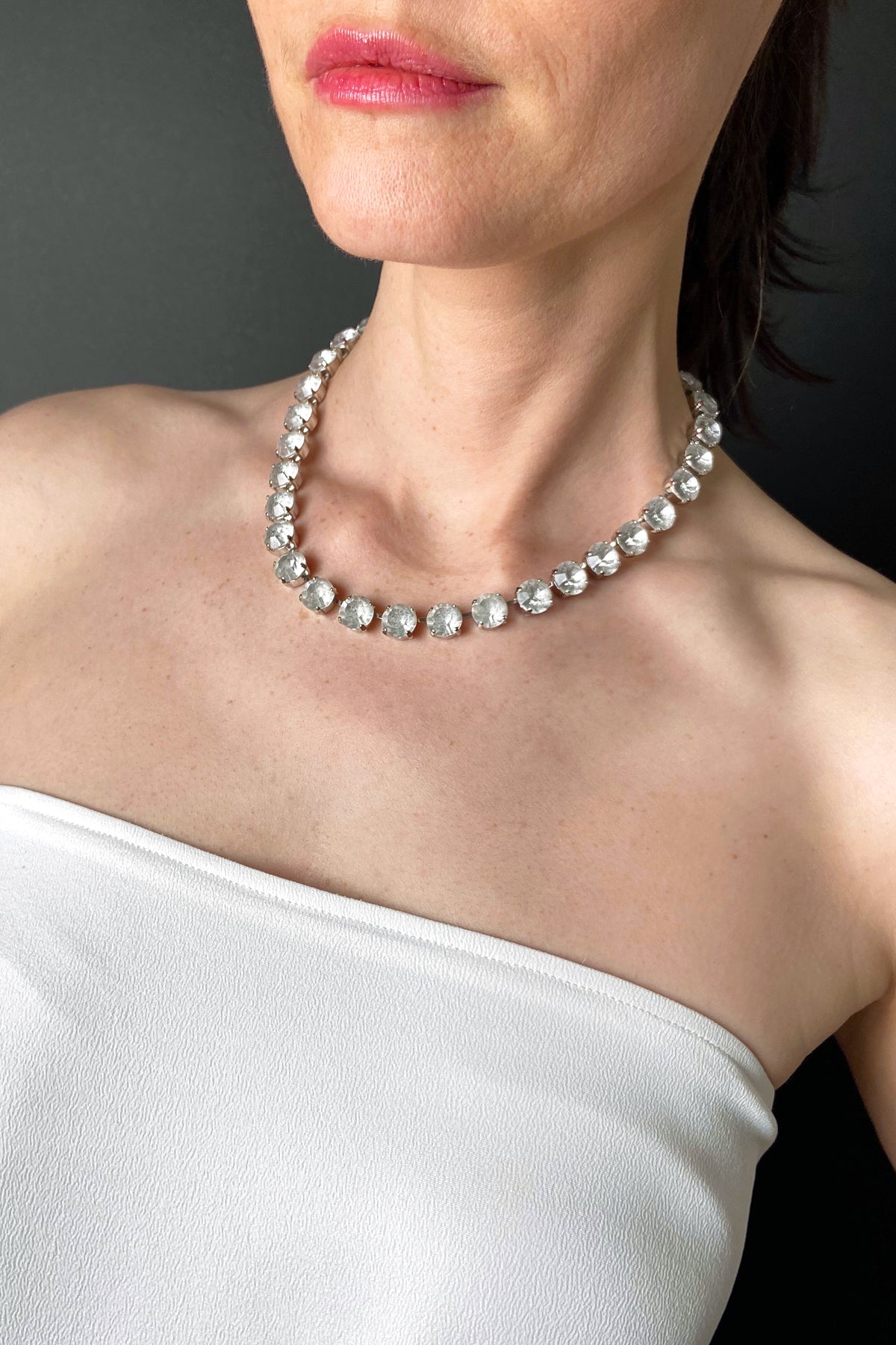 ERICSON BEAMONネックレス Vintage Rare Stunning Erickson Beamon Ball Rhinestone Prong