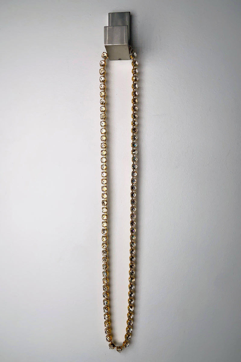 Erickson Beamon Long Gold Swarovski Necklace