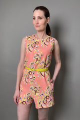 Emilio Pucci Africana-Print Jumpsuit in Pink