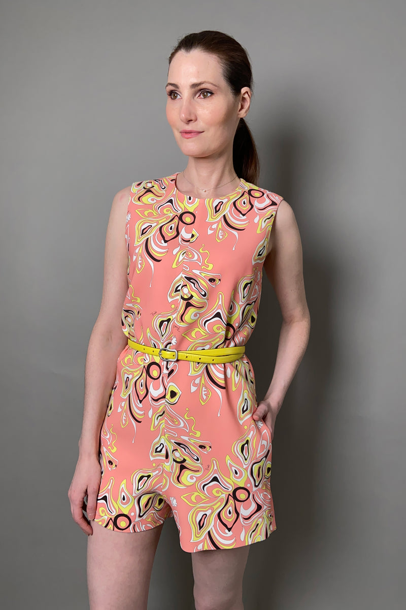 Emilio Pucci Africana-Print Jumpsuit in Pink