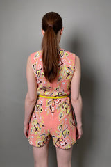 Emilio Pucci Africana-Print Jumpsuit in Pink