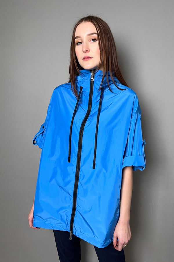 Ermanno Scervino Firenze Light Hooded Jacket in Azul Blue
