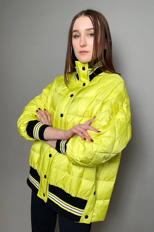 Ermanno Scervino Firenze Padded Jacket in Neon Yellow-Green