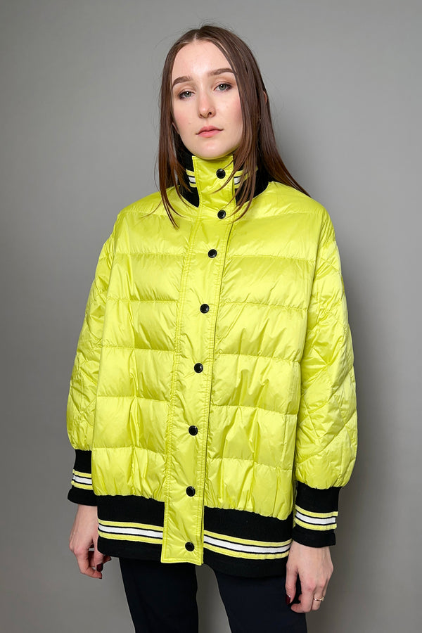 Ermanno Scervino Firenze Padded Jacket in Neon Yellow-Green
